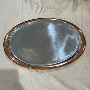 Nambe - Classic Copper collection 
17” oval platter